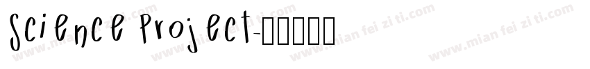 Science Project字体转换